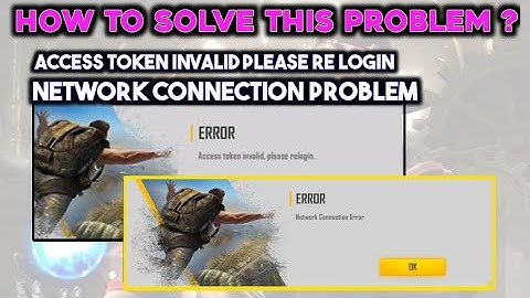 How To solve Network Connection Problem Free Fire | Access Token Invalid Please Religion Solution