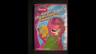 Barney Can You Sing That Song? My Rare Spanish Mexican Dvd