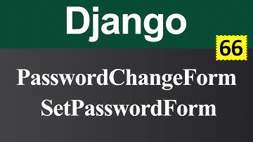 Change Password with Old Password and without Old Password in Django (Hindi)