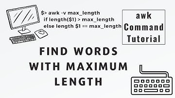 Find Words with Maximum Length in a Sentence using Bash Script and AWK