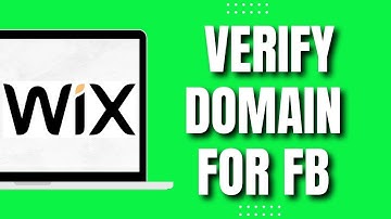 How to Verify Your Domain for Facebook in Wix (2023)