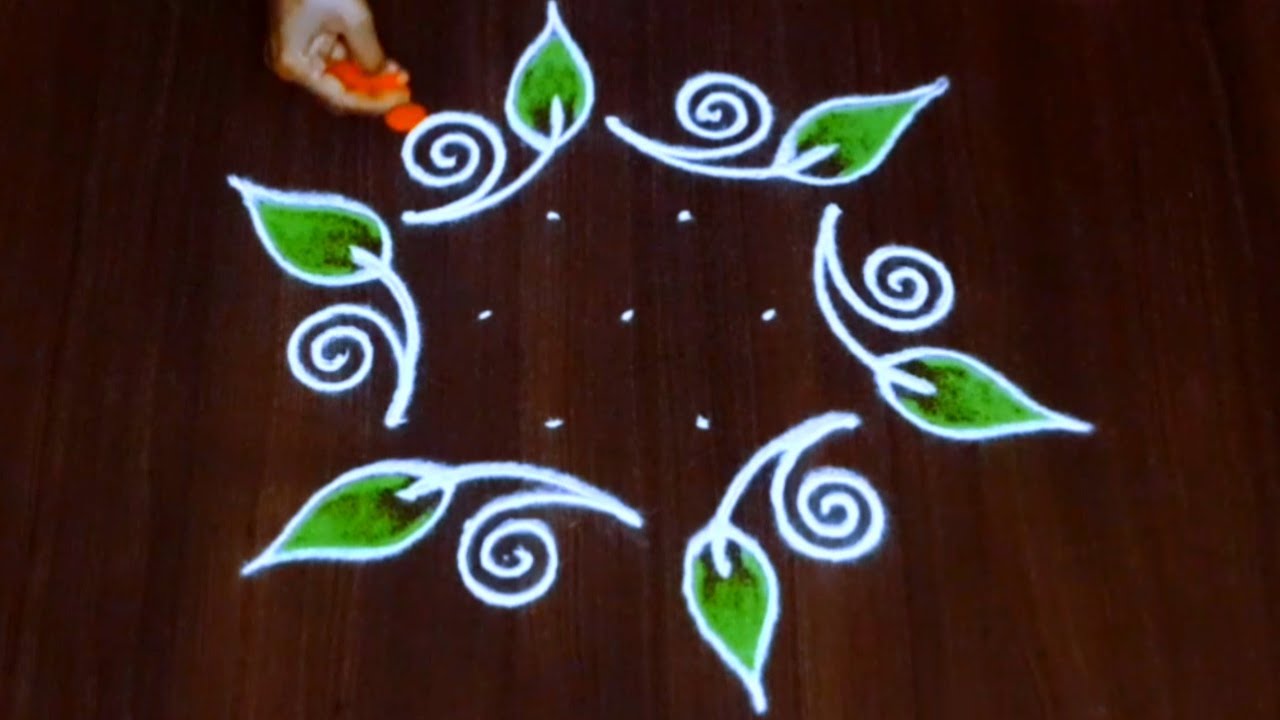 Beautiful rangoli design 🌷Easy rangoli design 🌷 Chukkala muggulu 5×3 dots #easyrangoli|| Naa Muggulu
