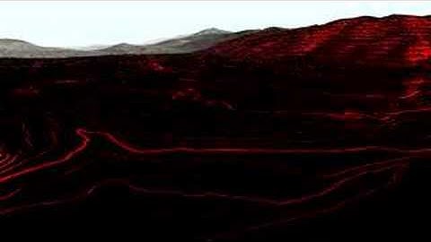 Elevation contour visualization