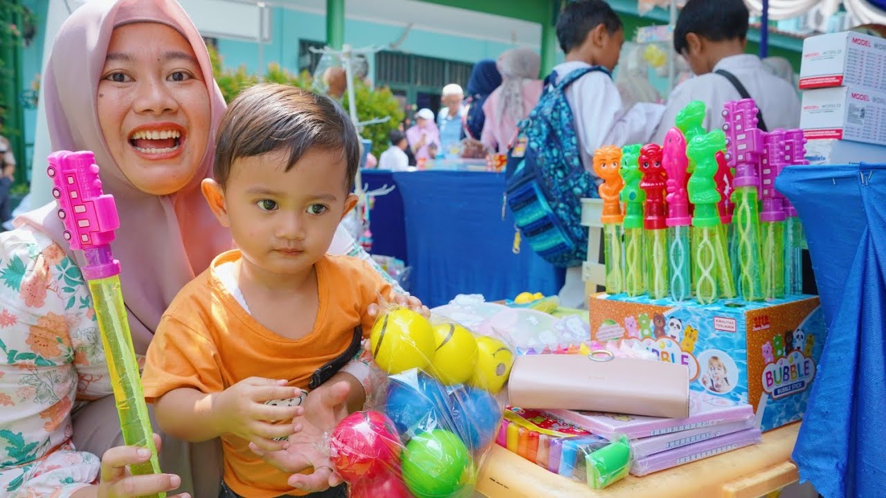 AZAM BELI BUBBLE STIK BALON 😱 DI BAZAR SEKOLAH