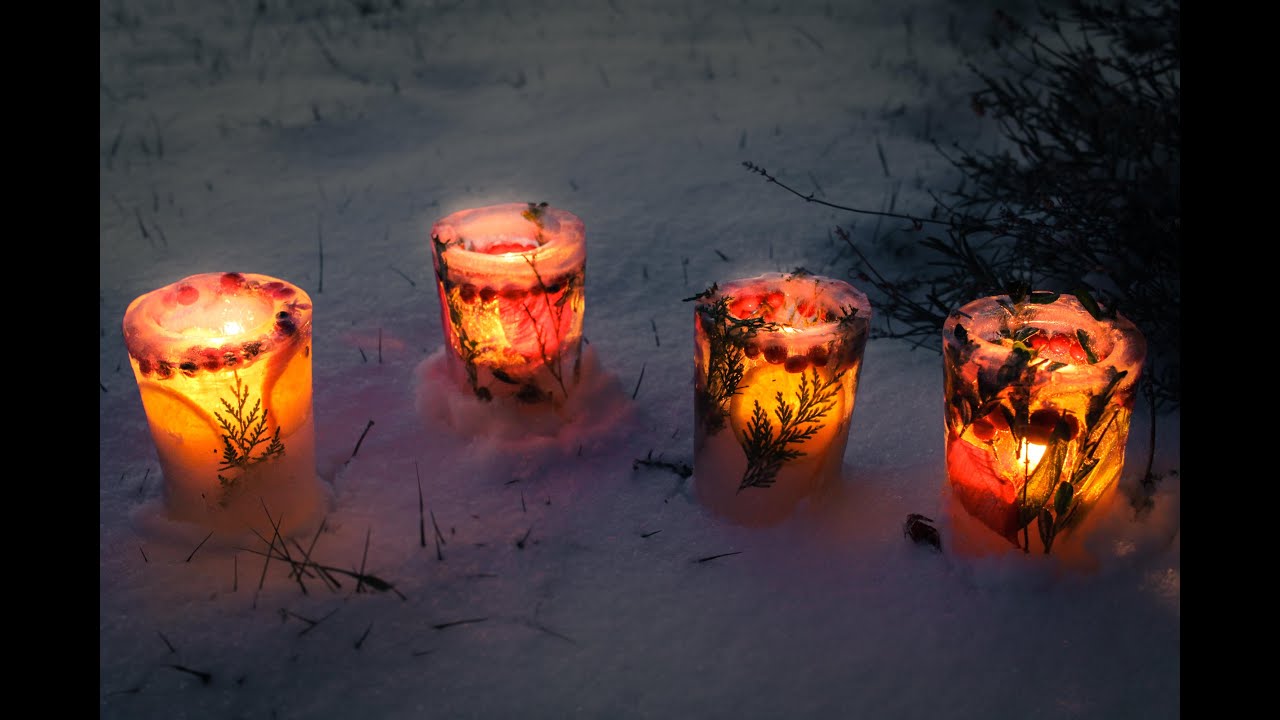 How to Make Ice Luminaries (Ice Candle Holders) 