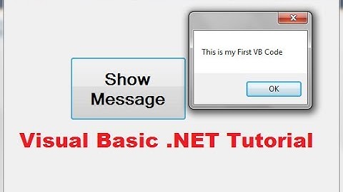 Visual Basic .NET Tutorial 1 - Downloading Visual Studio and Creating First VB Program