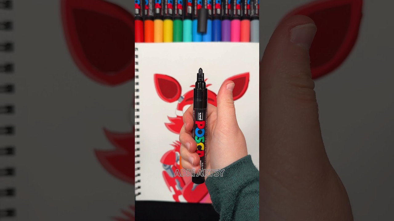 Activating some of my new posca pens! (Asmr) 