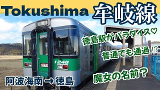 【JR四国】牟岐線  気動車を楽しむ〈阿波海南ー徳島〉高知から徳島へ1泊2日の旅④【大人女子ひとり旅