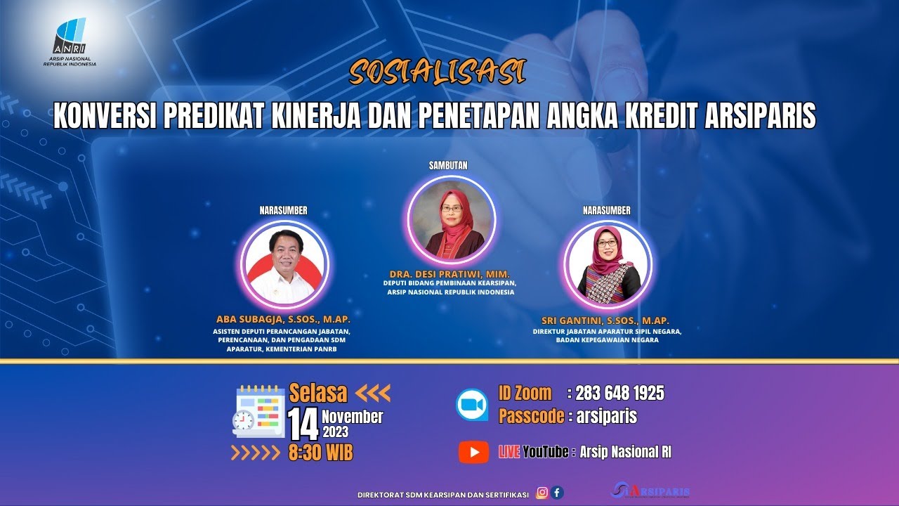 Konversi Predikat Kinerja dan Penetapan Angka Kredit Arsiparis