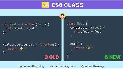 class vs constructor function JavaScript