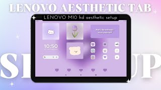 how to have aesthetic tablet || Lenovo tablet aesthetic 🌱| Lenovo M10 hd| cute purple theme 💜 screenshot 3
