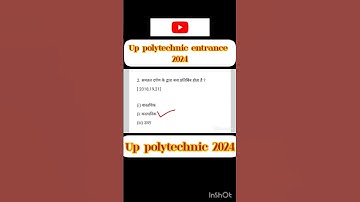 Up polytechnic entrance exam 2024 //physics previous year question//#polytechnic #polytechnic