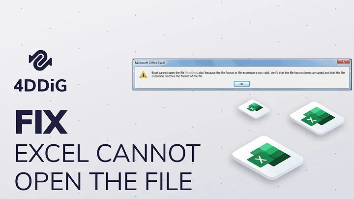 【2022】Excel cannot open the file because the file format or file extension is not valid| 6 Fixes