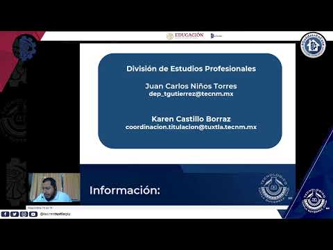 Transmisión en directo de TecNM campus Tuxtla Gutiérrez sobre el proceso de Titulación a Distancia