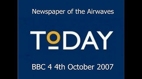 Today - The Newspaper of the Airwaves