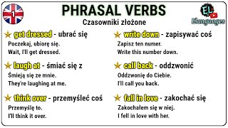 Phrasal verbs angielski czasowniki złożone frazowe frazale | Część 1