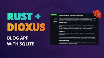 Develop A Simple Blog App With Rust And Dioxus Using SQLite