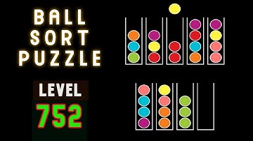 BALL SORT PUZZLE | LEVEL 752 🤑♋🆒🅾️Ⓜ️©️🏀🧶🥍⚾😋⚽MOBILE GAMEPLAY 🧩 FREE GAME 🧩 ONLINE AND OFFLINE GAME
