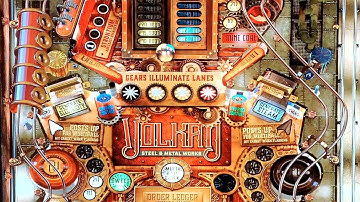 STEAMPUNK Pinball Table Volkan Steel & Metal Works (4k/120hz) Virtual Pinball Machine on VPX