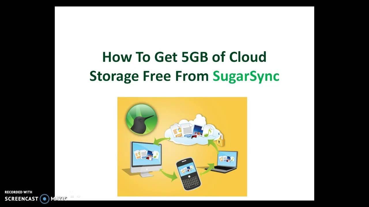 How To Get 5GB of Cloud Storage Free From SugarSync YouTube