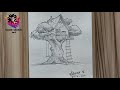 How to draw a tree house  treehouse drawing  drawing tutorial  step by steps