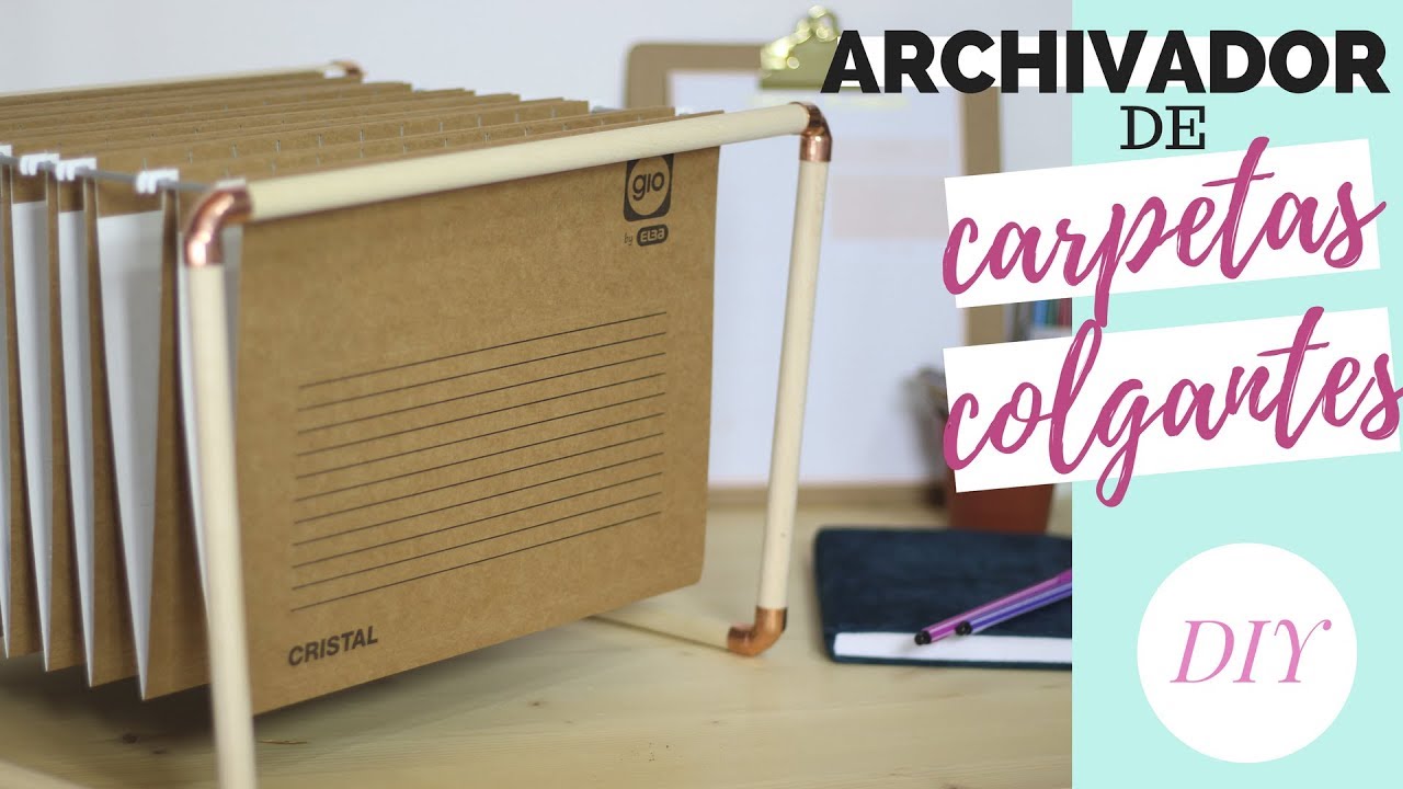 Archivador de carpetas colgantes | DIY YouTube