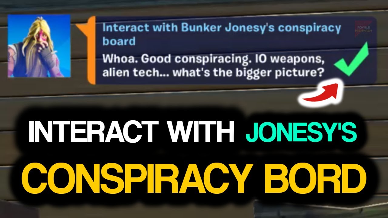 INTERACT with Bunker Jonesy's CONSPIRACY BOARD! *NEW* Interact With Bunker Jonesy Conspiracy Board!