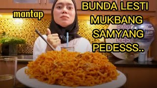 LESTI MUKBANG SAMYANG PEDESSS... #lestibillar #billar  #lestikejora