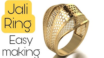 Making Turkis styel jali jewelry Ring  3D modeling // MATRIX 9 //#tutorial /02
