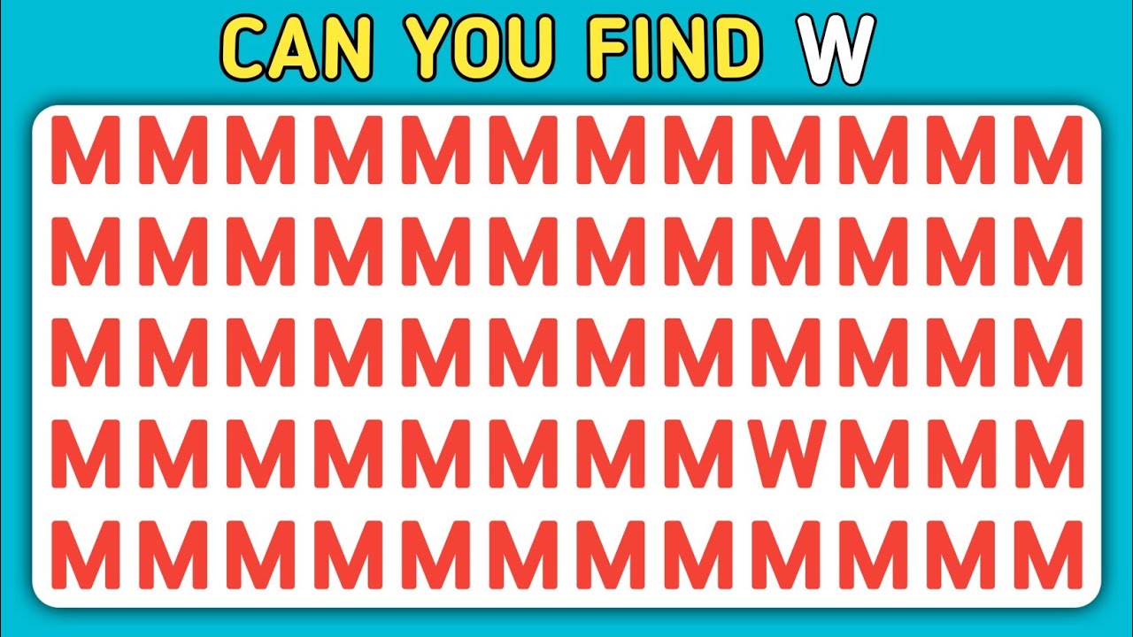 Find the Odd One out | Number and letter Edition | Spot the Difference ...