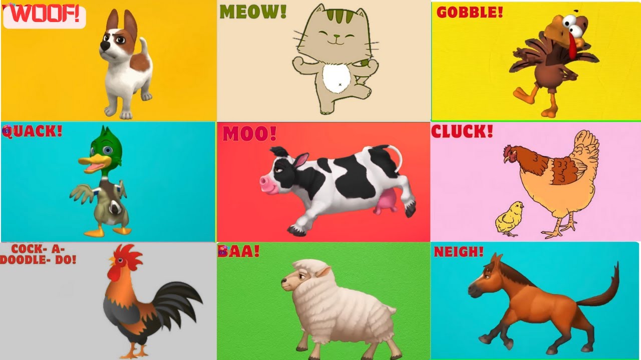 Farm Animal Sounds Song | Animal Song For Kids 1g2502 | ZuzuZino