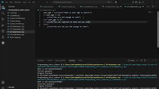 Python programming 8 - if statements [3]