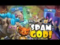 I AM A SPAM GOD! I only used SPAM for the ENTIRE CLAN WAR LEAGUE WEEK in Champion 1! Clash of Clans