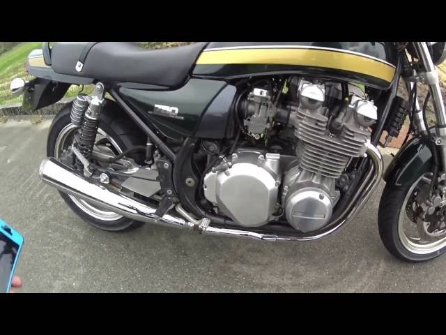 ゼファー750ノーマルマフラー音zephyrナナハン - YouTube