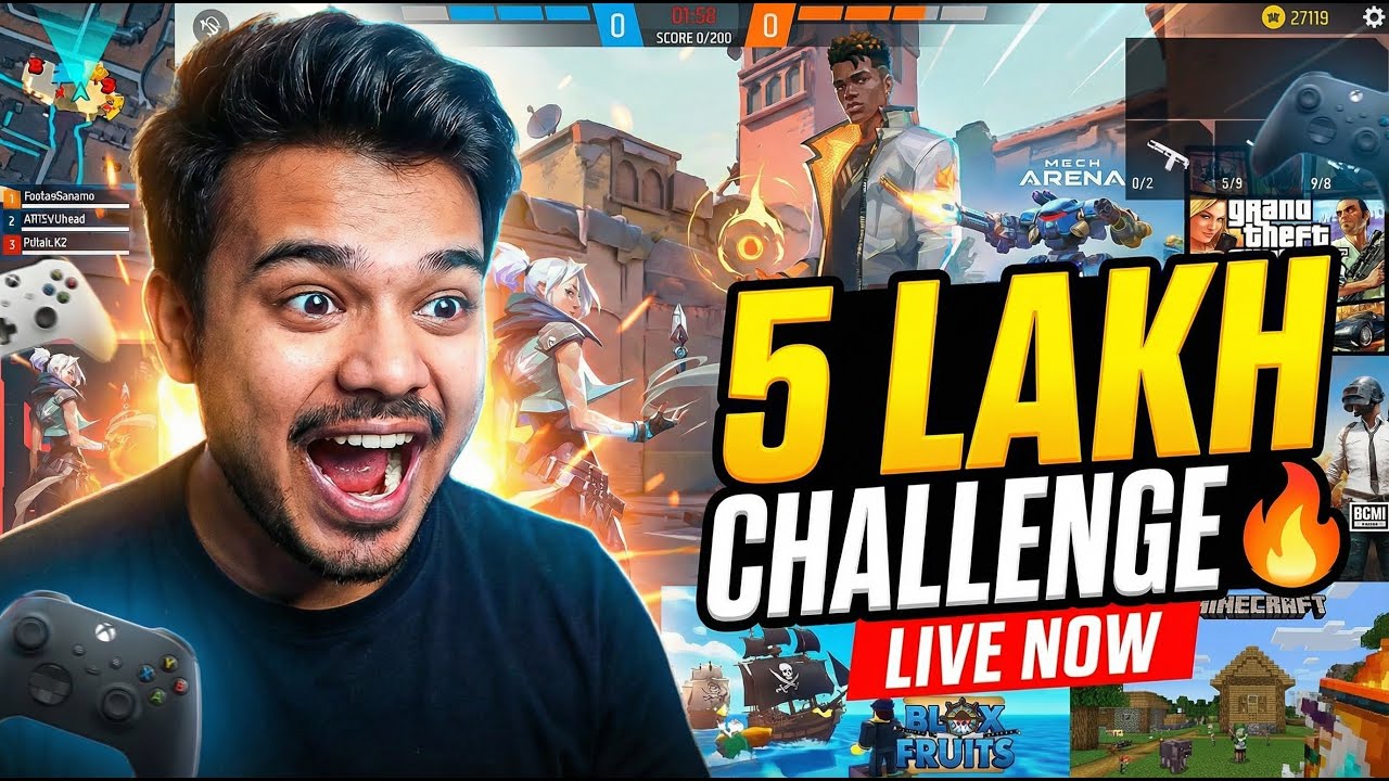 DAY 3 LIVE | FACE CAM ON 🎥 | 5 LAKH CHALLENGE | ROAD TO 200K SUBS
