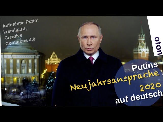 Putins Neujahrsansprache 2020 Auf Deutsch Youtube