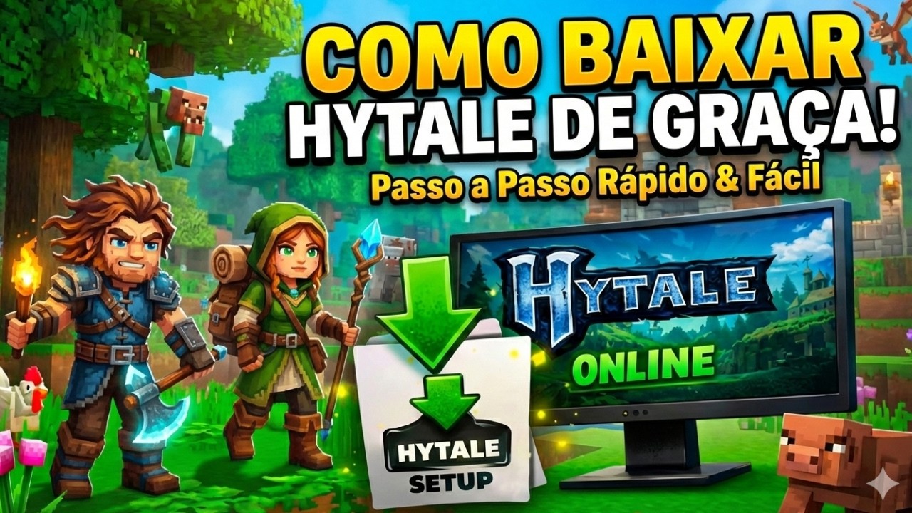 COMO BAIXAR HYTALE DE GRAÇA!