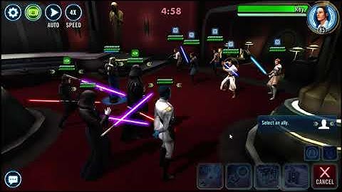 Vader countering Ultimate GL Rey (with Res Hero Bros)