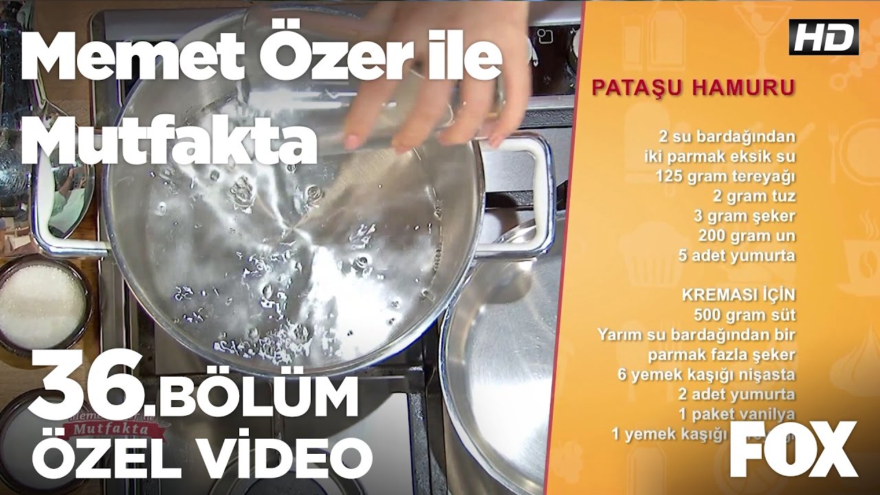 memet ozer ile mutfakta patasu hamuru tarifi 16 11 2016 tatlilar tarifler mutfak tatli