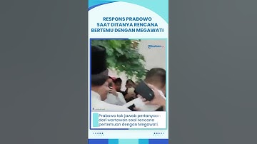 Respons Prabowo saat Ditanya Rencana Bertemu dengan Megawati seusai Sengketa di MK