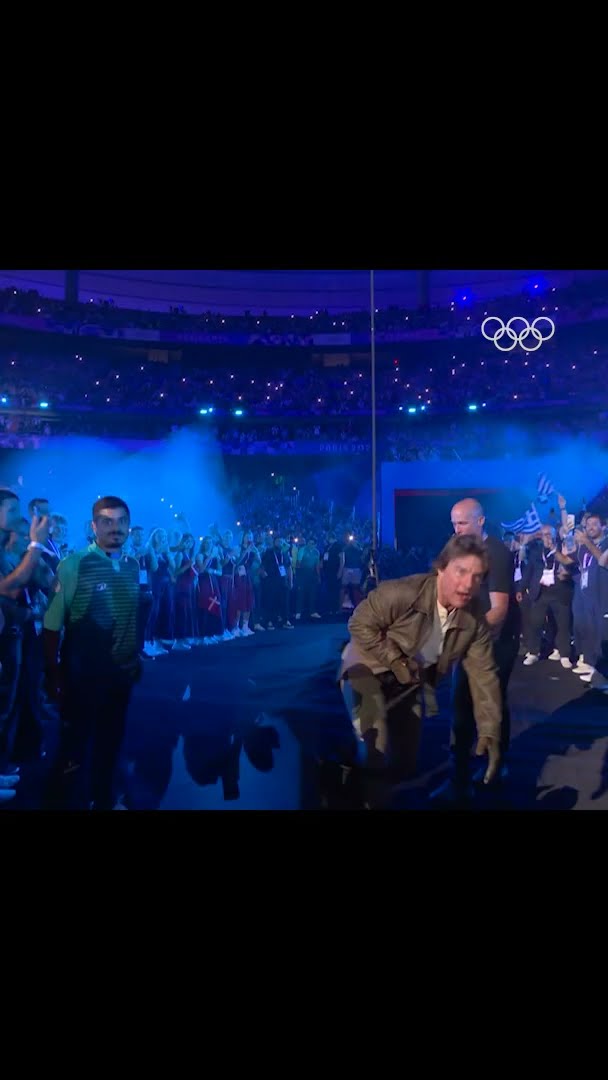 Tom Cruise stealing the show at the Paris 2024 Closing Ceremony. ?