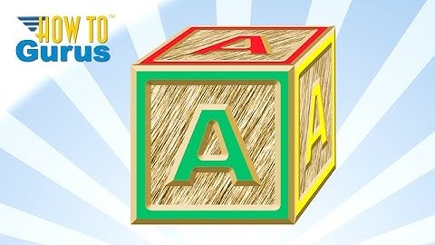 How You Can Make a 3D Letter Block in Photoshop Elements