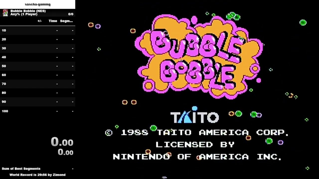 SPEEDRUN | Bubble Bobble | Any% (1 Player) in 1h:47min:16sec (83/714)