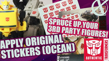 HOW TO APPLY Transformers Stickers/Decals/Transfer from Ocean (Authentic/Official/Original/Licensed)