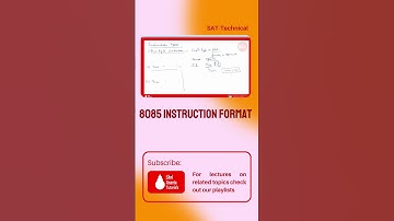 Instruction Format #shorts #microprocessor #microprocessor8085 #electronicsengineering