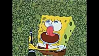 SPONGEBOB LICKS HIS DRY LIPS WHILE I PLAY UNFITTING MUSIC! Resimi