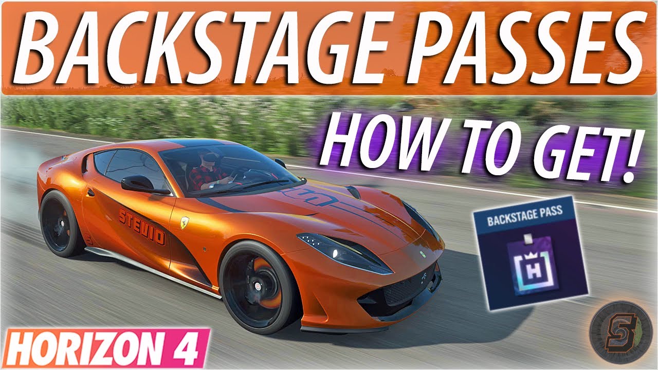 How To Get Backstage Passes Forza Horizon 4 How To Get Backstage Pass Fh4 Horizon Backstage Cars Youtube