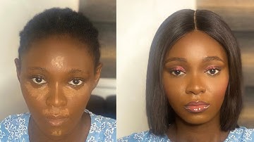 How to HIGHLIGHT and CONTOUR face for Beginners #makeuptutorial #beginnermakeuplook #howtomakeup