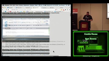 BSidesLV 2013   Cookie Reuse   Sam Bowne