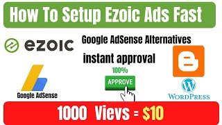 How To Setup Ezoic Ads Fast Without Google Adsense